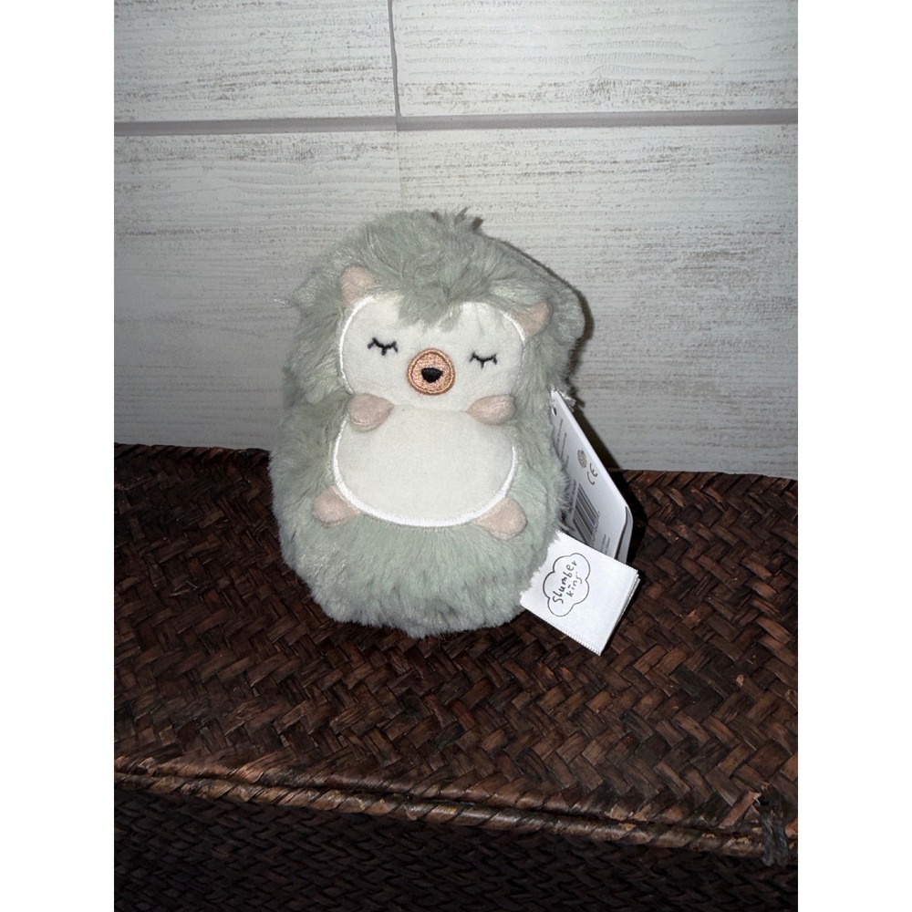 Slumberkins Hedgehog Kin Plush Sage Green Mint Stuffed Animal New‎ With Tags
